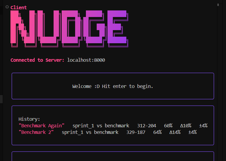The Nudge Client TUI