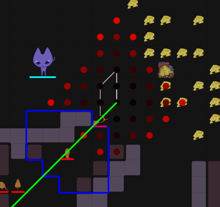 A rat doing pathfinding
